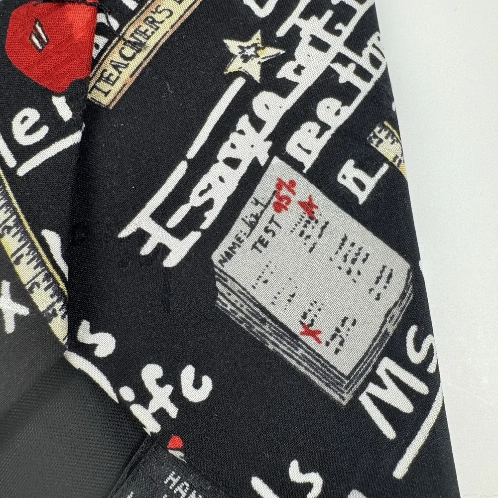 VTG Nicole Miller Studio Teacher Novelty Tie Math Science Blackboard 1996